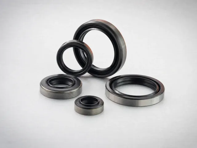 Retenes de hule y metal de varios diámetros